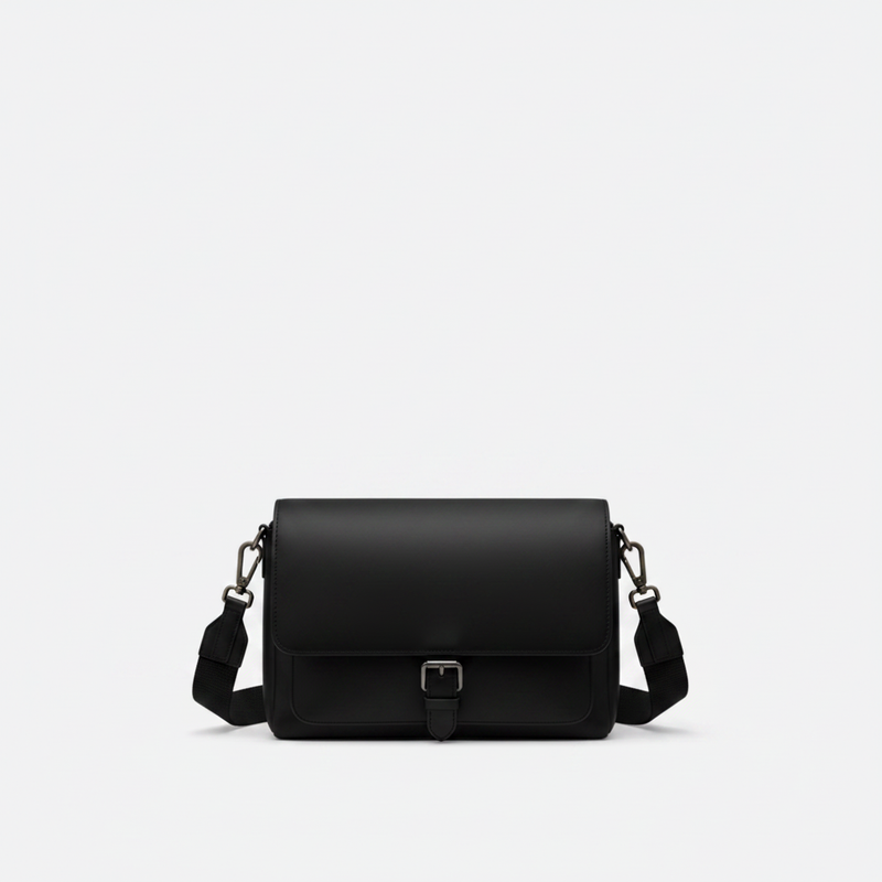 PM Leather Satchel Bag