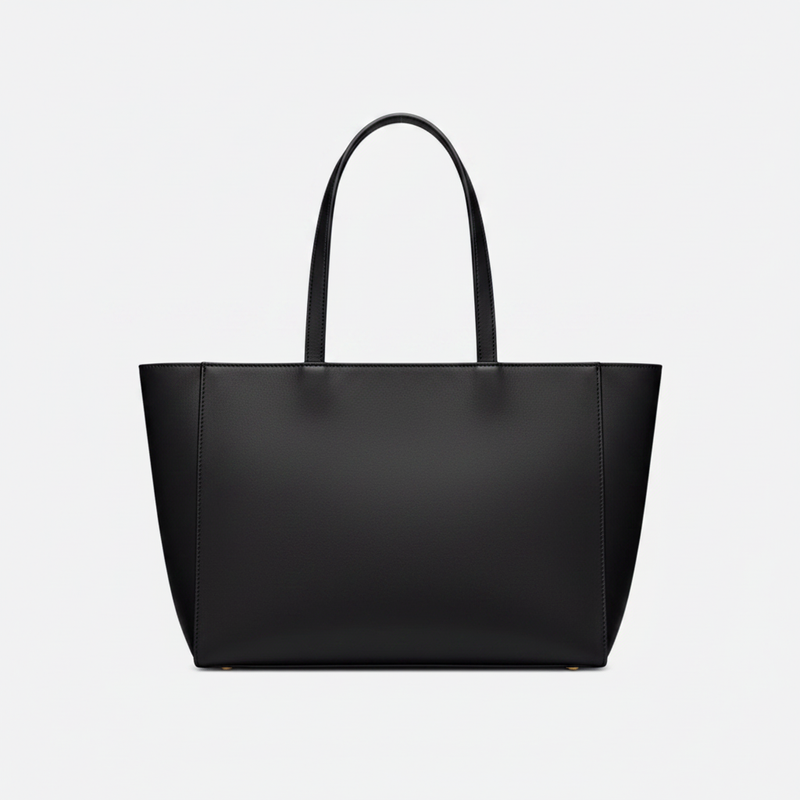 Medium Vertical Leather Tote Bag