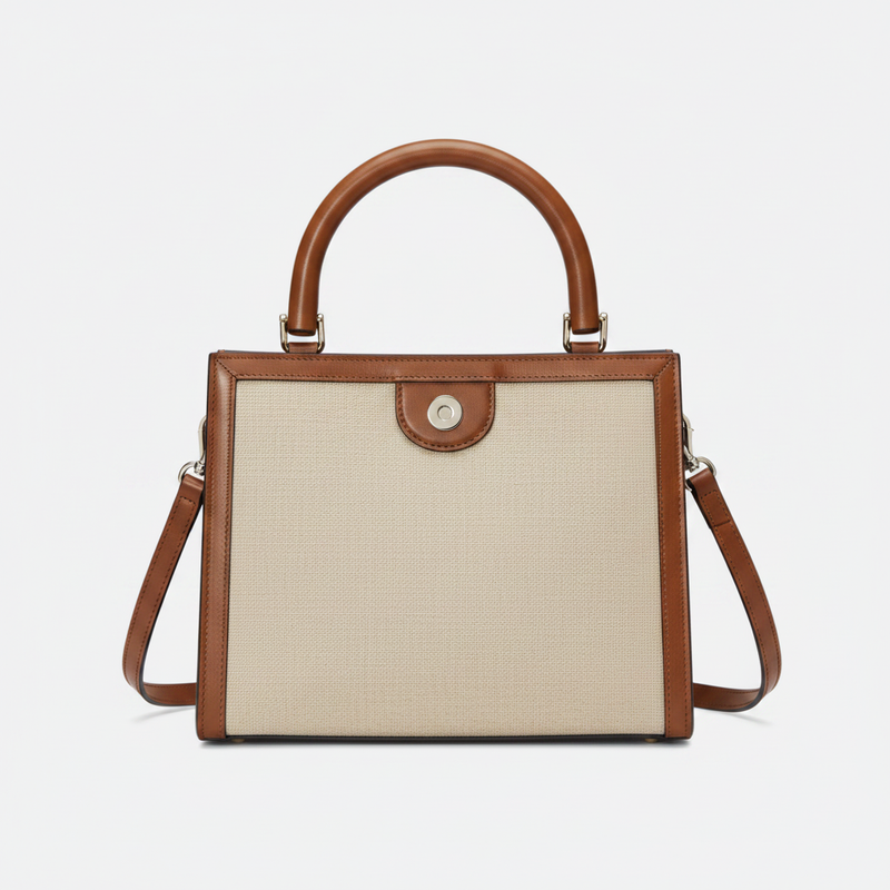 Crystal Embellished Leather Tote Bag