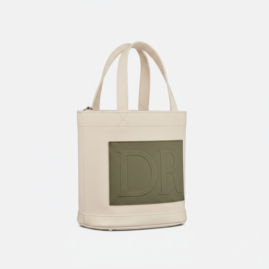 Leather Vertical Tote Bag