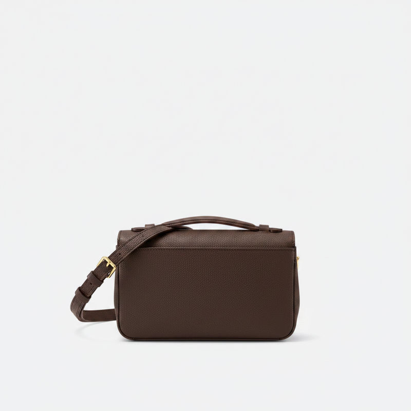 Leather Crossbody Satchel Bag