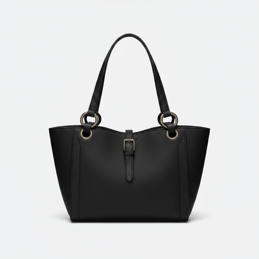 Grained Leather Shoulder Bag