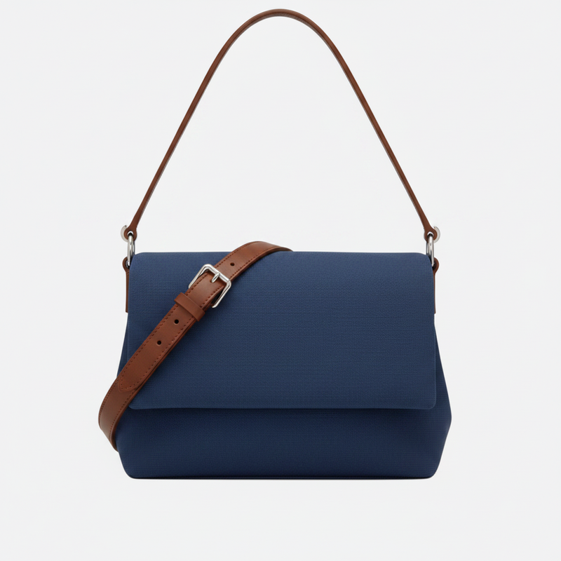 Quilted Denim Puffer Bag