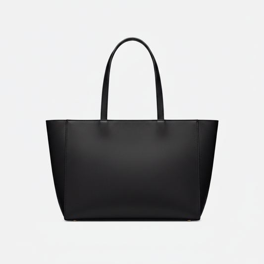 Medium Vertical Leather Tote Bag