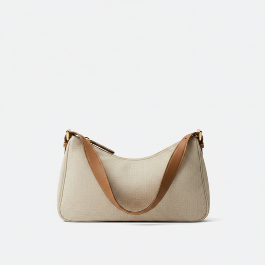 Crocheted Leather Tote Bag