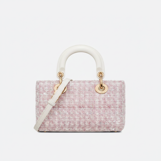 Embroidered Micro Leather Bag