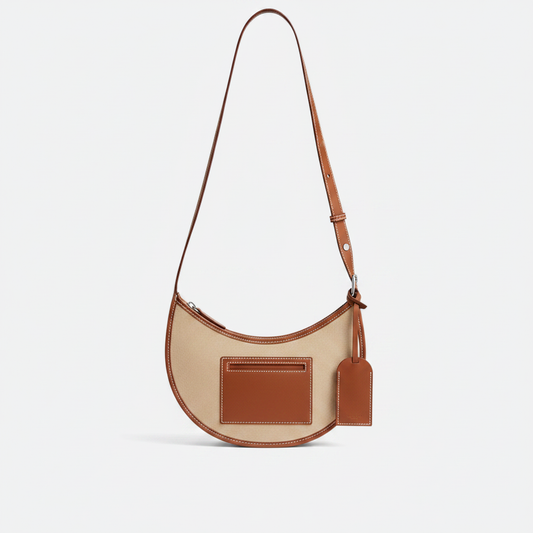 Canvas & Leather Pouch Bag