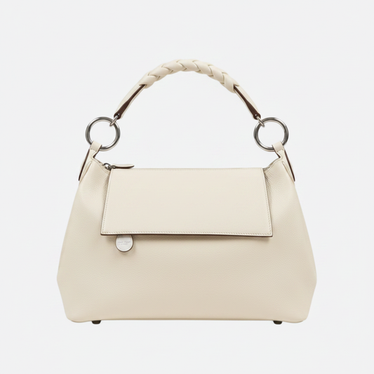 Togo Leather Handbag with Gold Hardware
