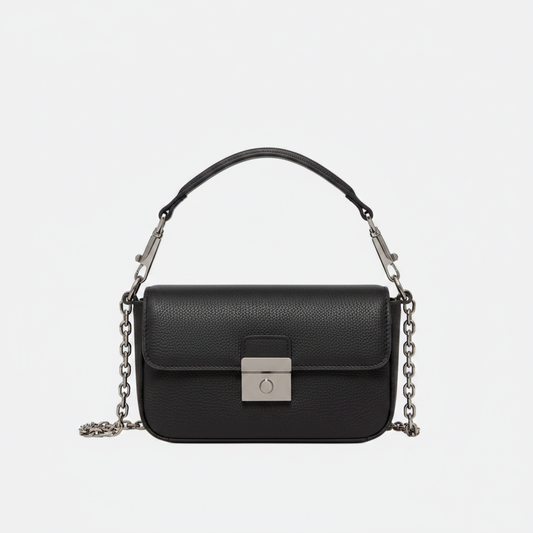 Embellished Leather Shoulder Bag