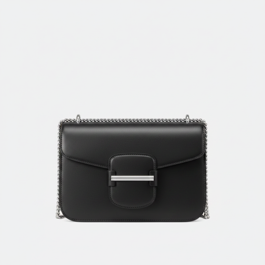 Leather Horsebit Shoulder Bag