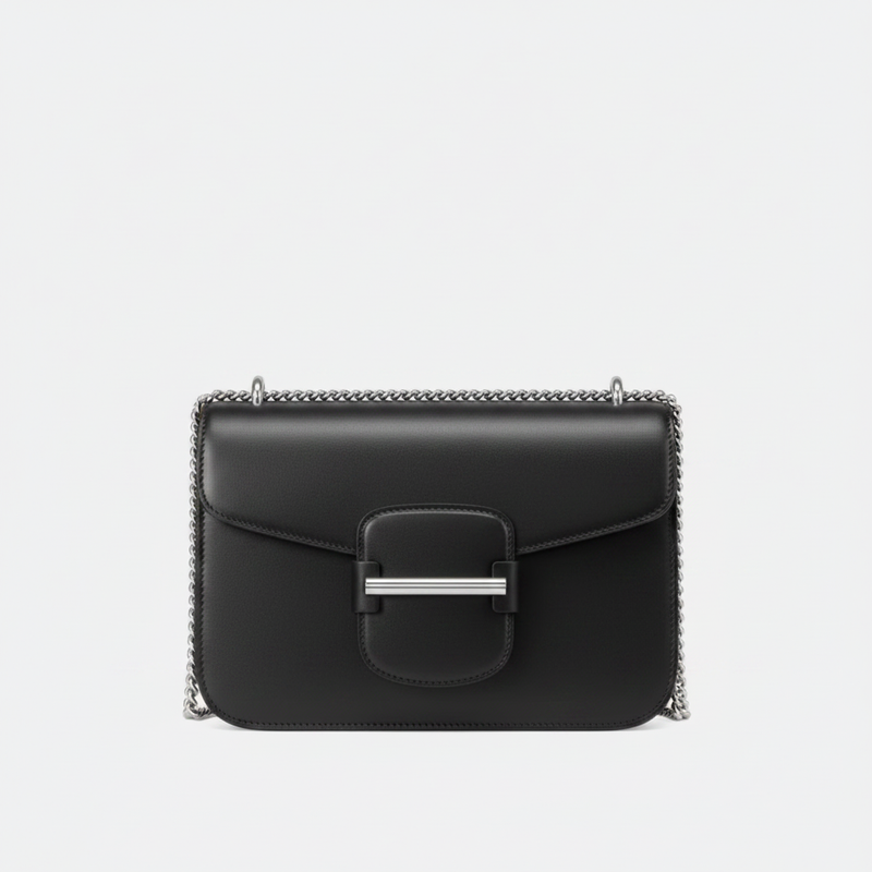 Leather Horsebit Shoulder Bag